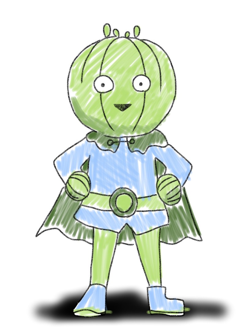 オベサマンの初期イラスト